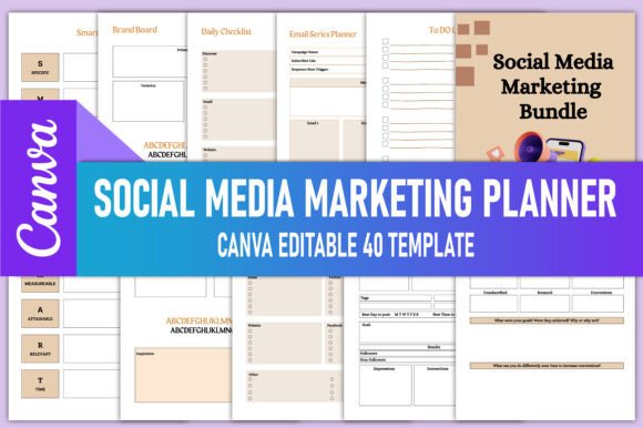 Download Social Media Marketing Planner Canva - Social media marketing Collection
