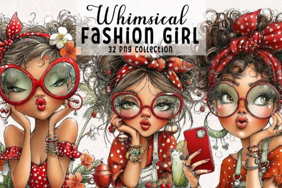 Download Whimsical Summer Fashion Girl Clipart - Art Collection