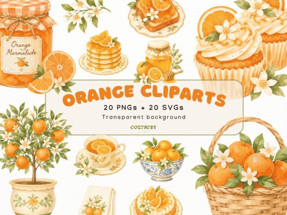 Download Orange Watercolor Cliparts Mediterranean - Art Collection