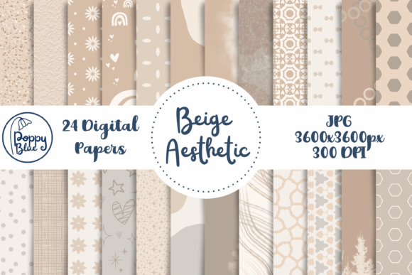 Download Digital Paper Beige Aesthetic - Beige Collection