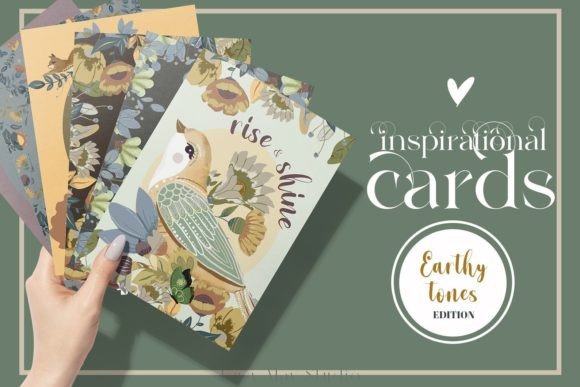 Download Folk Art Inspirational Cards Birds JPEG - Art Collection