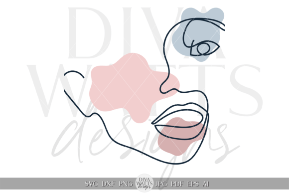 Download Sleek Modern Abstract Face Line Art SVG - Art Collection