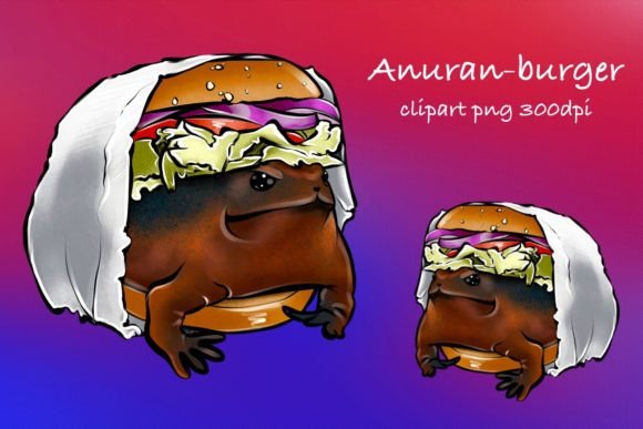 Download Anuran - Burger Sublimation Clipart - Art Collection