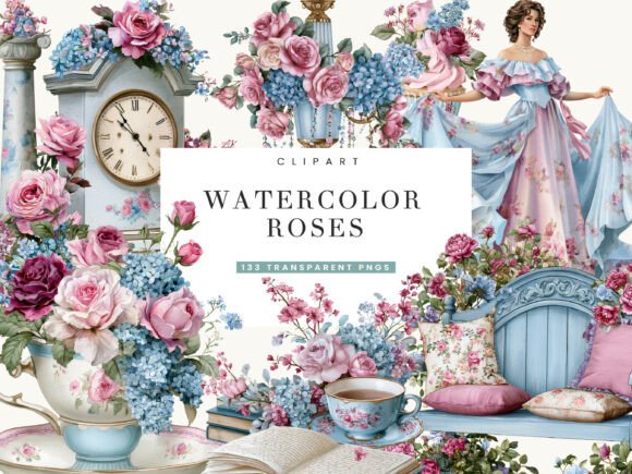 Download Romantic Cottagecore Clipart Bundle - Art Collection