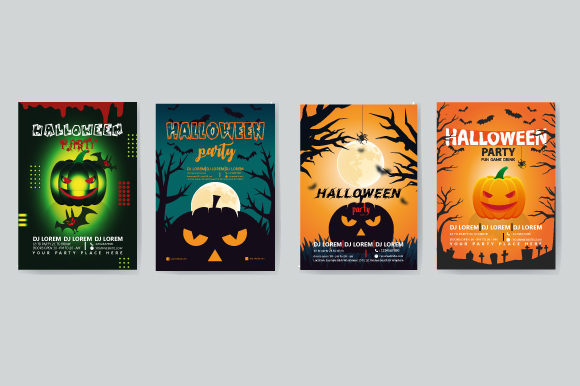 Download Halloween Party Flyer Poster Vector - Art Collection