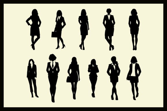 Download Corporate Women Silhouettes Clipart - Art Collection