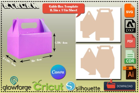 Download Party Favor Box Candy Gift Box Templates - Art Collection