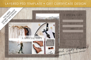 Download Photography Gift Certificate Template - Photo Gift Card - Layered .PSD Files - Design #29 - Premium Resources