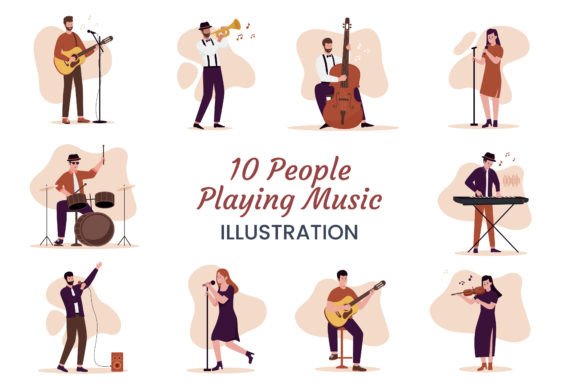Download Artists Playing Music Instruments - Art Collection