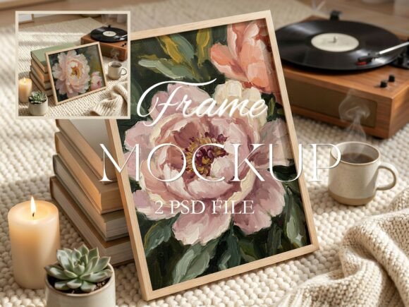 Download Cozy Floor Frame with Vinyl 2 PSD FILES - Psd files Collection
