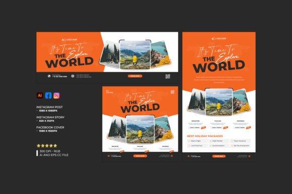 Download Travel Social Media Banner Template - Social media banner Collection