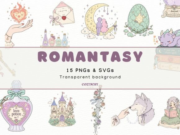 Download Romantasy Cliparts, Cute Fantasy PNGs - Art Collection