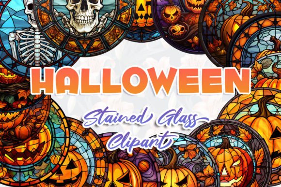 Download Halloween Stained Glass Clipart - Art Collection
