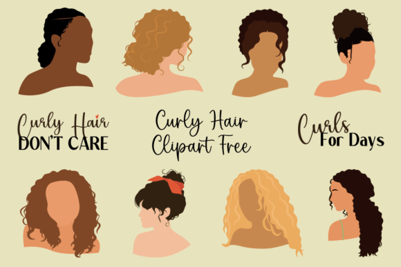 Download Curly Hair Clipart Free - Art Collection