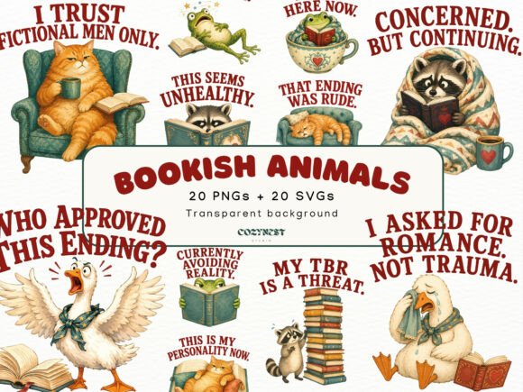Download Sarcastic Bookish Clipart Book Lover PNG - Art Collection