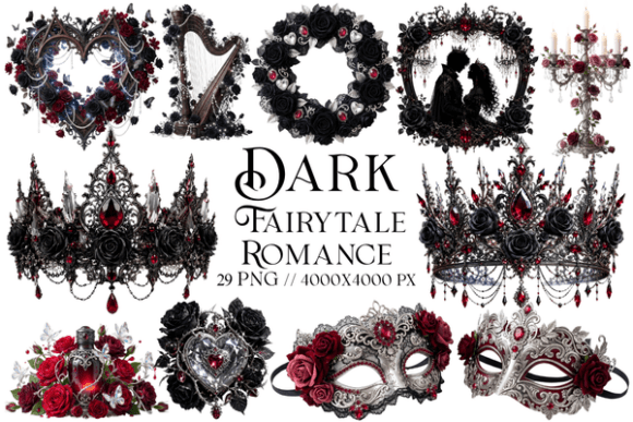 Download Dark Fairytale Romance Clipart - Art Collection