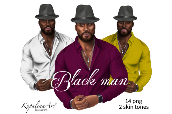 Download Black Man in Hat Clipart Afro Man Png - Art Collection