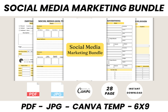 Download Social Media Marketing Bundle Canva Temp - Social media marketing Collection