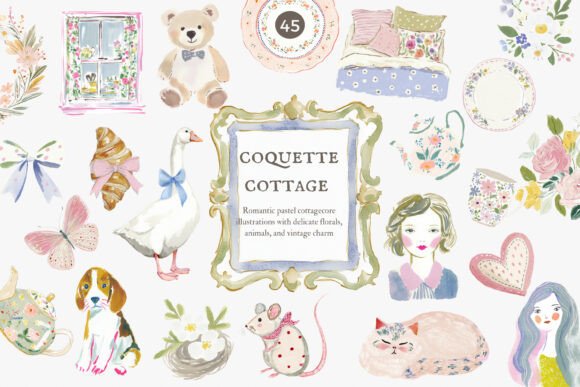 Download Coquette Cottage Clipart Collection - Art Collection