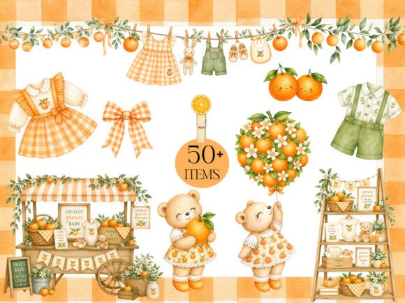 Download Watercolor Orange Market Clipart - Art Collection