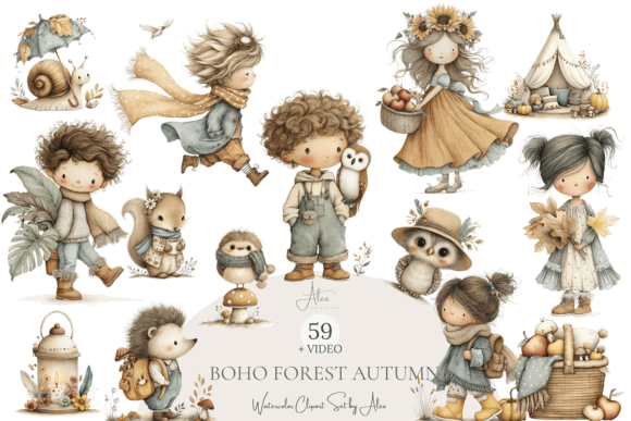 Download 59 Autumn Boho Clipart - Art Collection