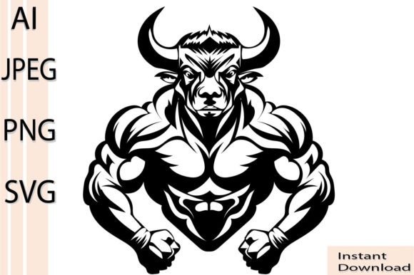 Download Bull Bodybuilding SVG Dxf Png Clipart Ve - Art Collection