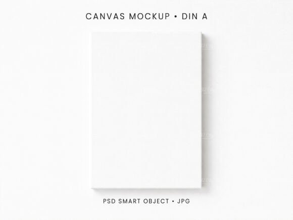 Download A4 Canvas Mockup Wall Art Display PSD - Art Collection