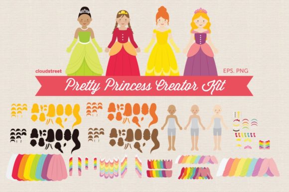 Download Pretty Princess Creator Kit Clipart Vector - Art Collection
