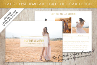 Download Photography Gift Certificate Template - Photo Gift Card - Layered .PSD Files - Design #31 - Premium Resources